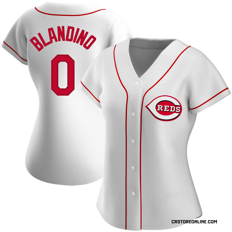 Authentic Alex Blandino Women's Cincinnati Reds White Home Jersey