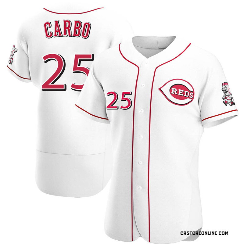 Authentic Bernie Carbo Men's Cincinnati Reds White Home Jersey