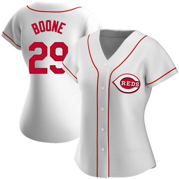Authentic Bret Boone Women's Cincinnati Reds White Home Jersey