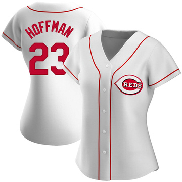 Authentic Jeff Hoffman Women's Cincinnati Reds White Home Jersey