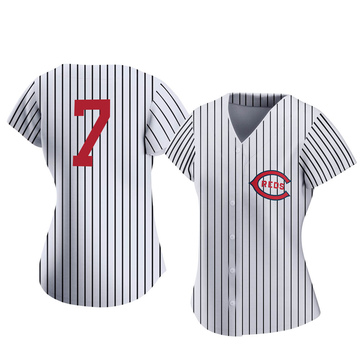 Authentic Kevin Mitchell Women's Cincinnati Reds White 2022 Field Of Dreams Jersey