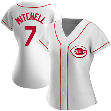 Authentic Kevin Mitchell Women's Cincinnati Reds White Home Jersey