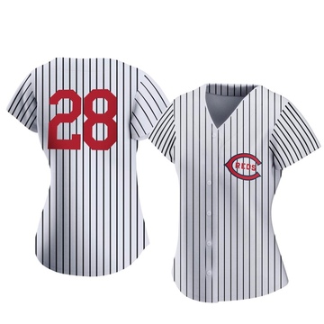 Authentic Kevin Newman Women's Cincinnati Reds White 2022 Field Of Dreams Jersey