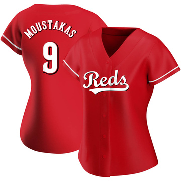 Authentic Mike Moustakas Women's Cincinnati Reds Red Alternate Jersey