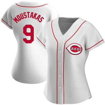 Authentic Mike Moustakas Women's Cincinnati Reds White Home Jersey