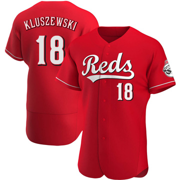 Authentic Ted Kluszewski Men's Cincinnati Reds Red Alternate Jersey