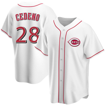 Replica Cesar Cedeno Youth Cincinnati Reds White Home Jersey