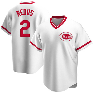 Replica Gary Redus Men's Cincinnati Reds White Home Cooperstown Collection Jersey