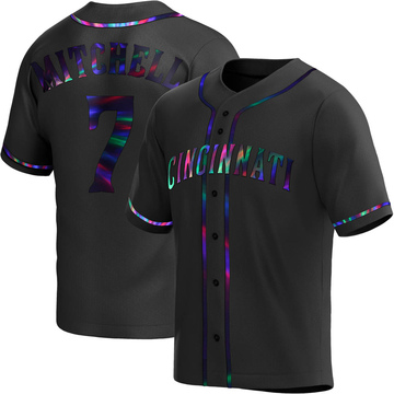 Replica Kevin Mitchell Youth Cincinnati Reds Black Holographic Alternate Jersey