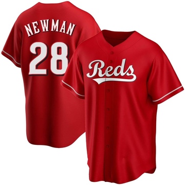 Replica Kevin Newman Men's Cincinnati Reds Red Alternate Jersey