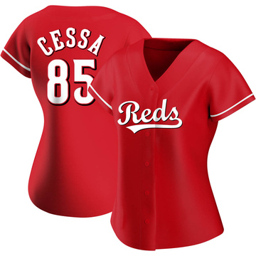 Replica Luis Cessa Women's Cincinnati Reds Red Alternate Jersey