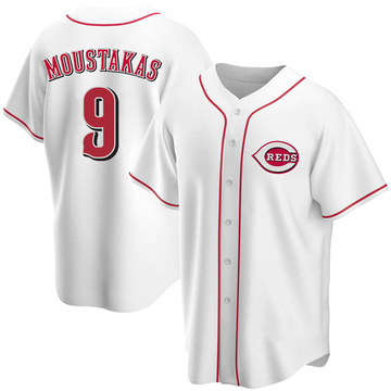 Replica Mike Moustakas Youth Cincinnati Reds White Home Jersey
