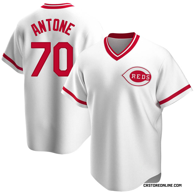 Replica Tejay Antone Youth Cincinnati Reds White Home Cooperstown Collection Jersey