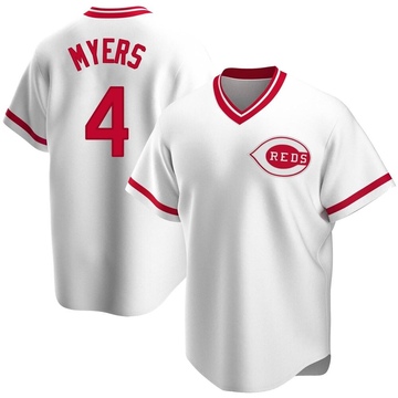 Replica Wil Myers Youth Cincinnati Reds White Home Cooperstown Collection Jersey